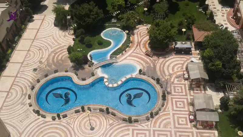 نمونه پروژه کاشی استخری و کاشی شیشه ای استخری